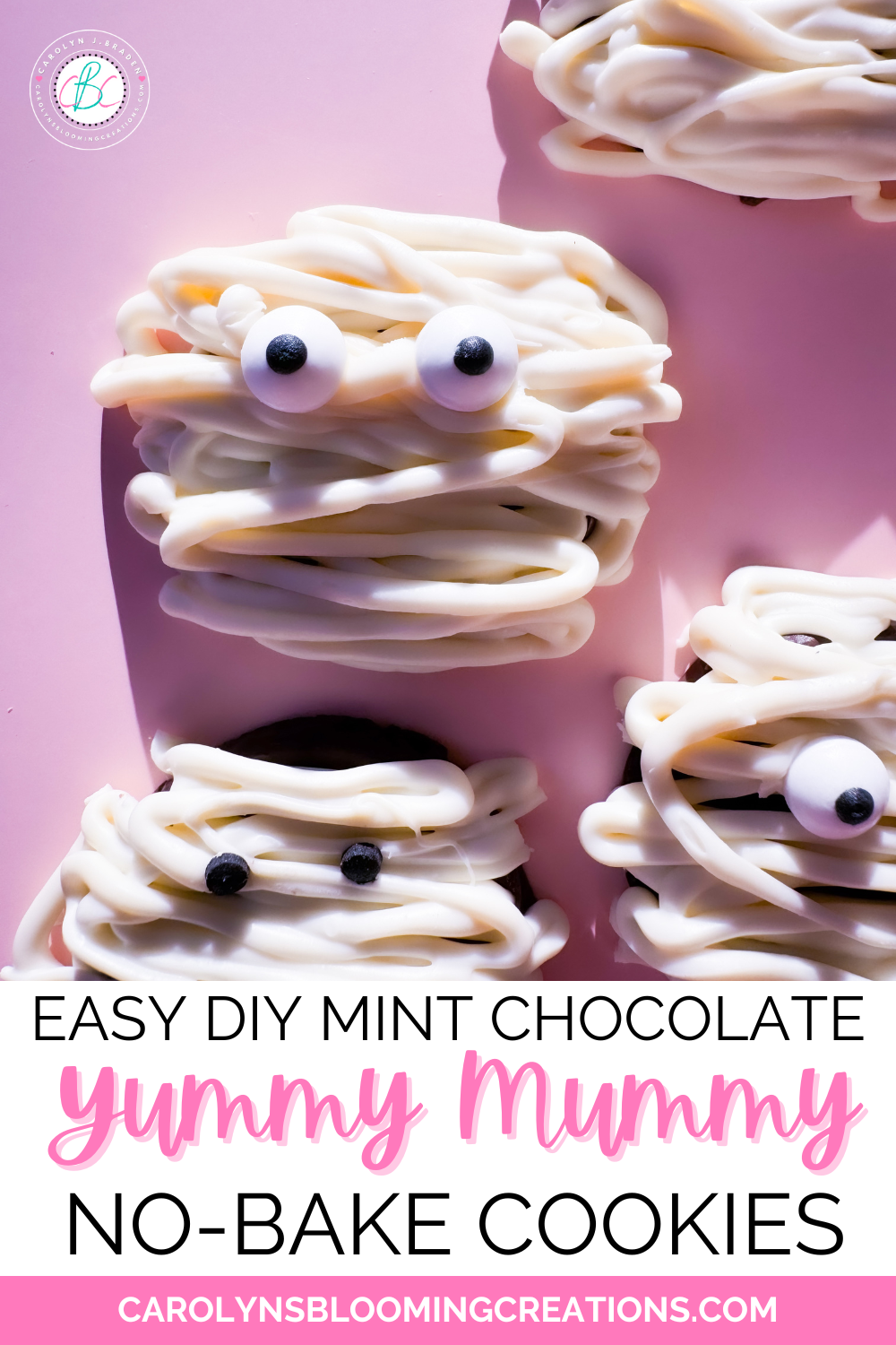 Easy DIY Mint Chocolate Yummy Mummy No-Bake Cookies — DIY Home